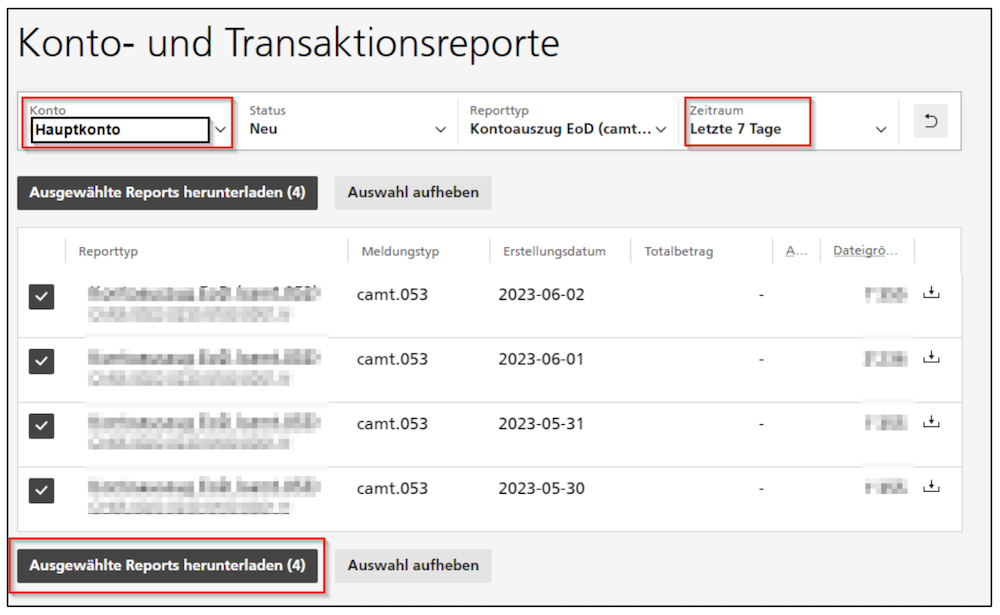 Anleitung zum Download der E-Banking Camt.053-Datei